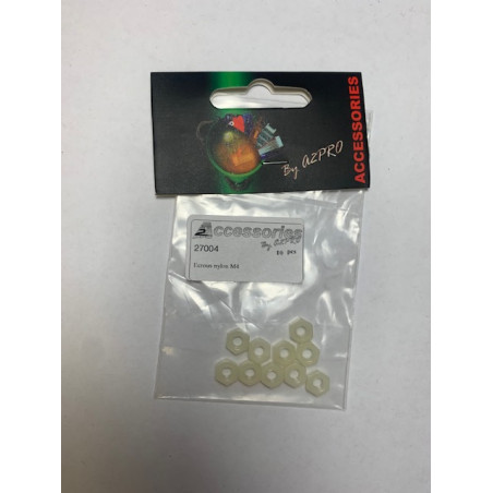ECROU NYLON M4 10pcs